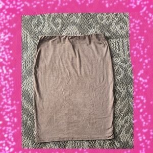 Tan midi skirt
